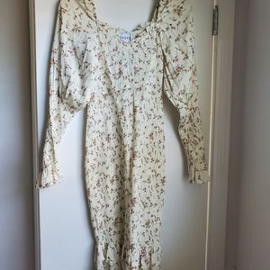 Sndys Ruched Midi Dress